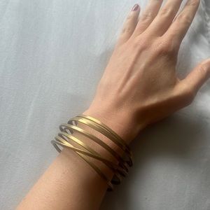 Anthropologie Brass toned metal bangle